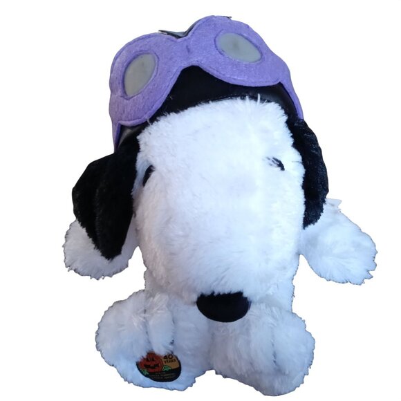 Snoopy Flying Ace 40th Anniversary It's The Great Pumpkin Plush Hallmark Peanuts - Picture 10 of 10